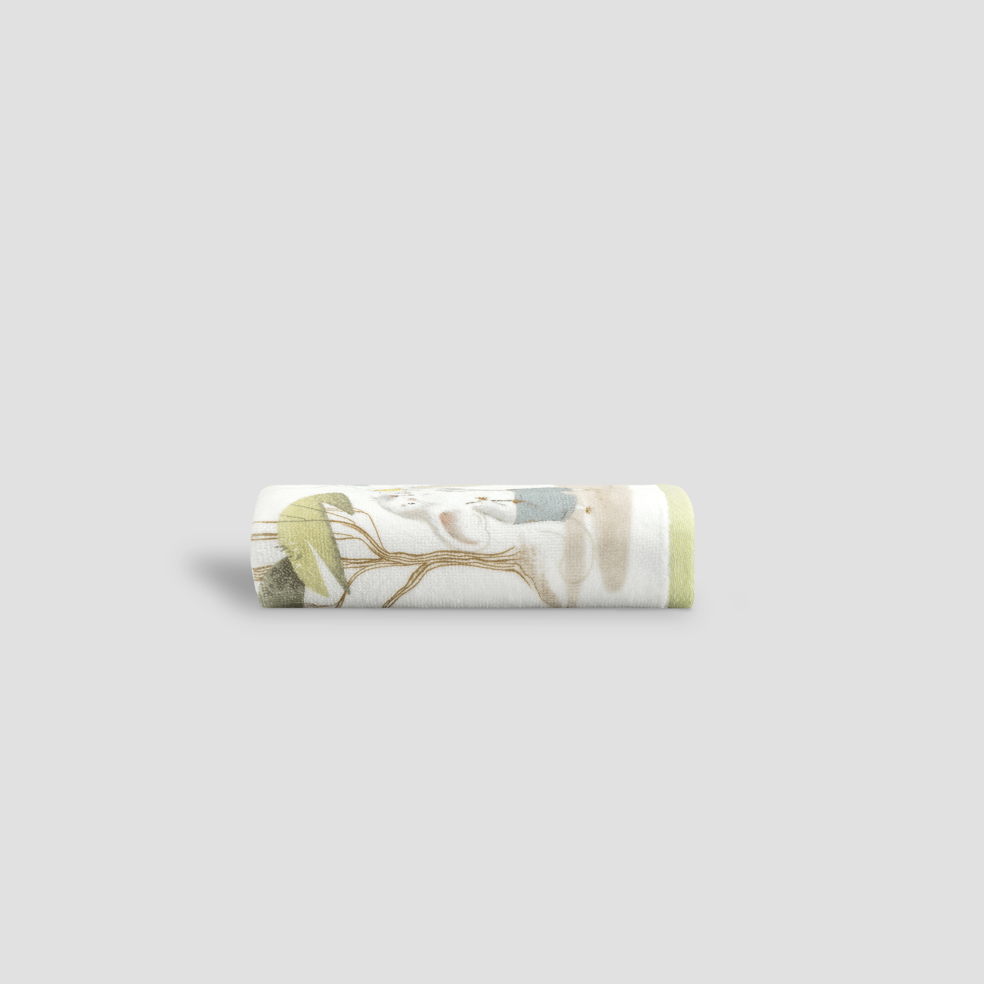 Комплект полотенец Togas Kids Пикколо бело-зеленый 2 предмета 50х75/70х130 см, цвет белый - фото 3