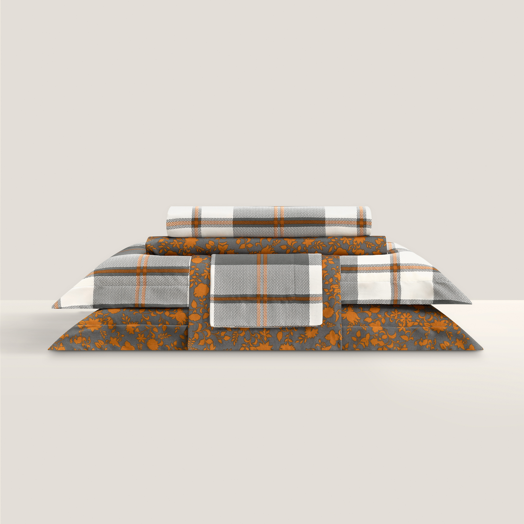 Комплект постельного белья Togas Корли Полуторный Серый/Оранжевый, размер Полуторный - фото 9