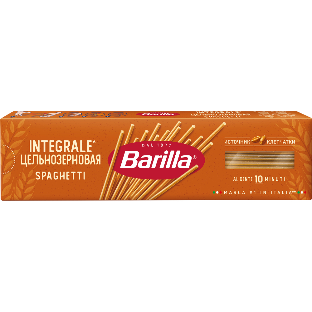 Макароны Barilla Спагетти цельнозерновые 450 г 119₽