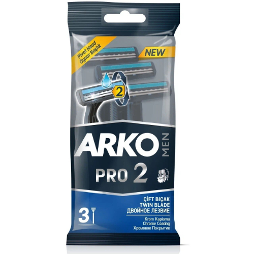 Cтанки для бритья одноразовые Arko T2 pro 3 шт