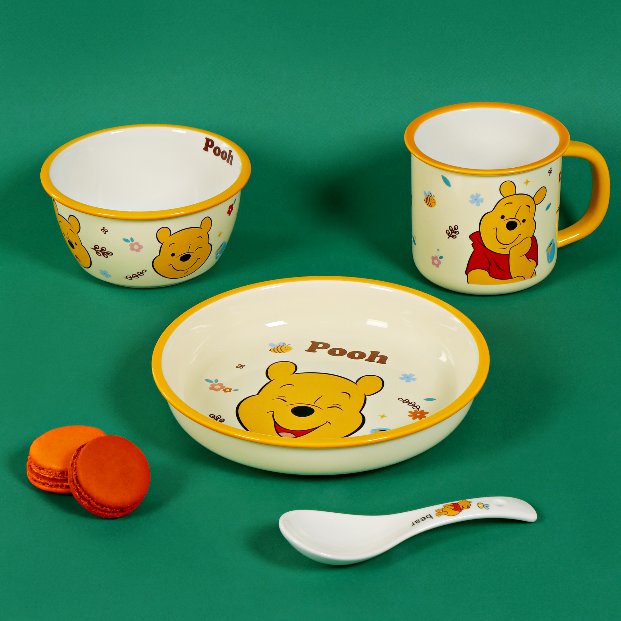 Набор посуды Disney Винни-пух 4 предмета, цвет желтый - фото 2