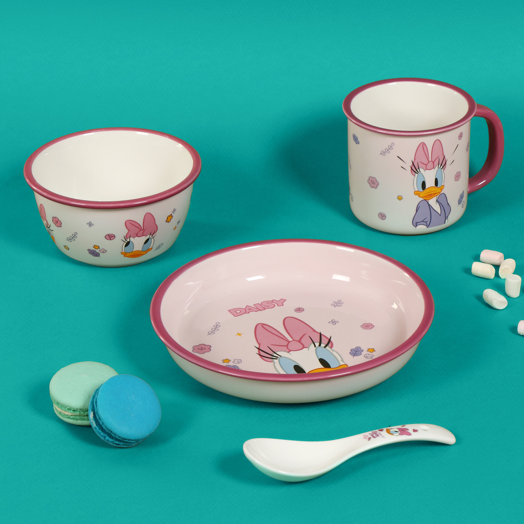 Набор посуды Disney Дэйзи 4 предмета, цвет розовый - фото 2