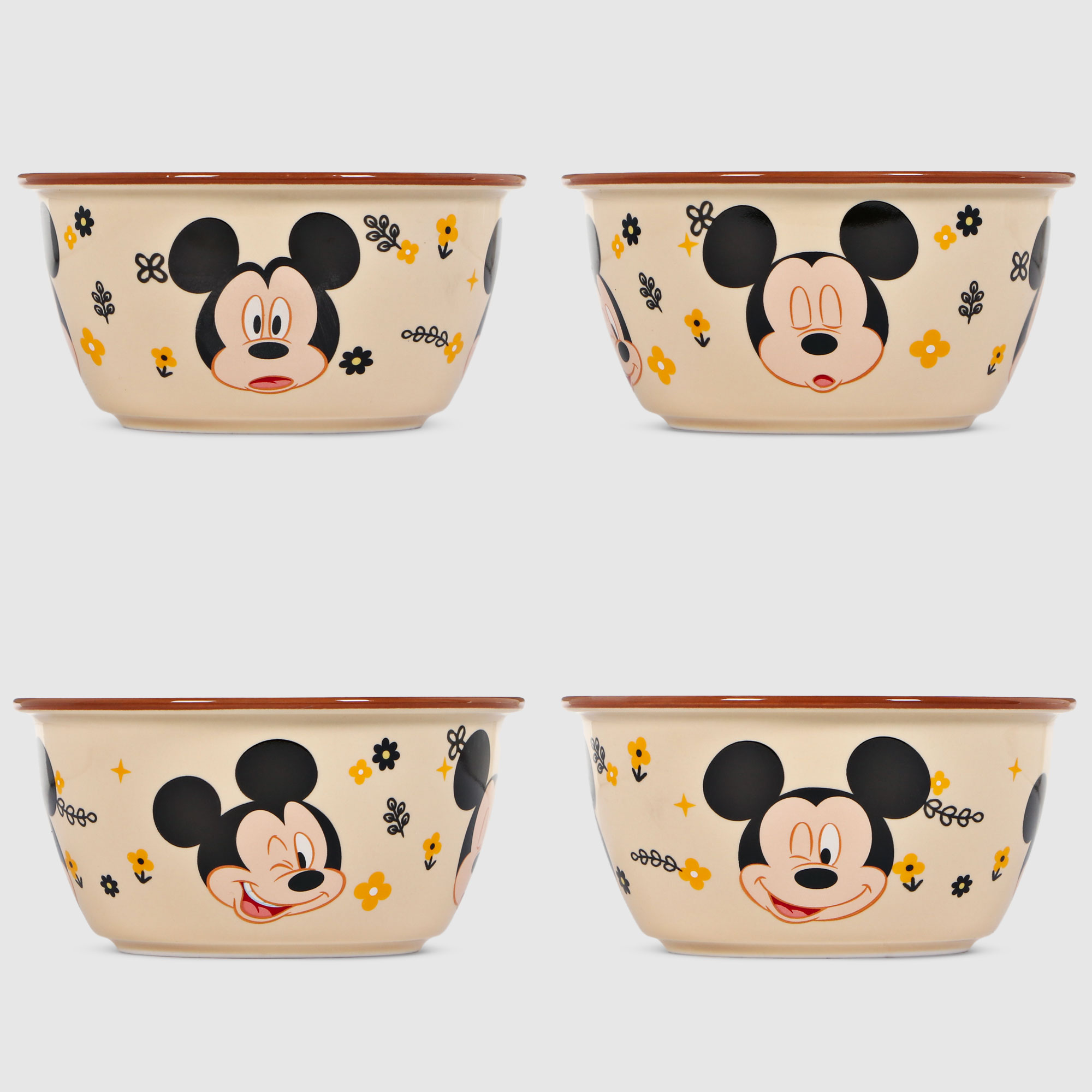 Набор посуды Disney Микки маус 4 предмета, цвет желтый - фото 6