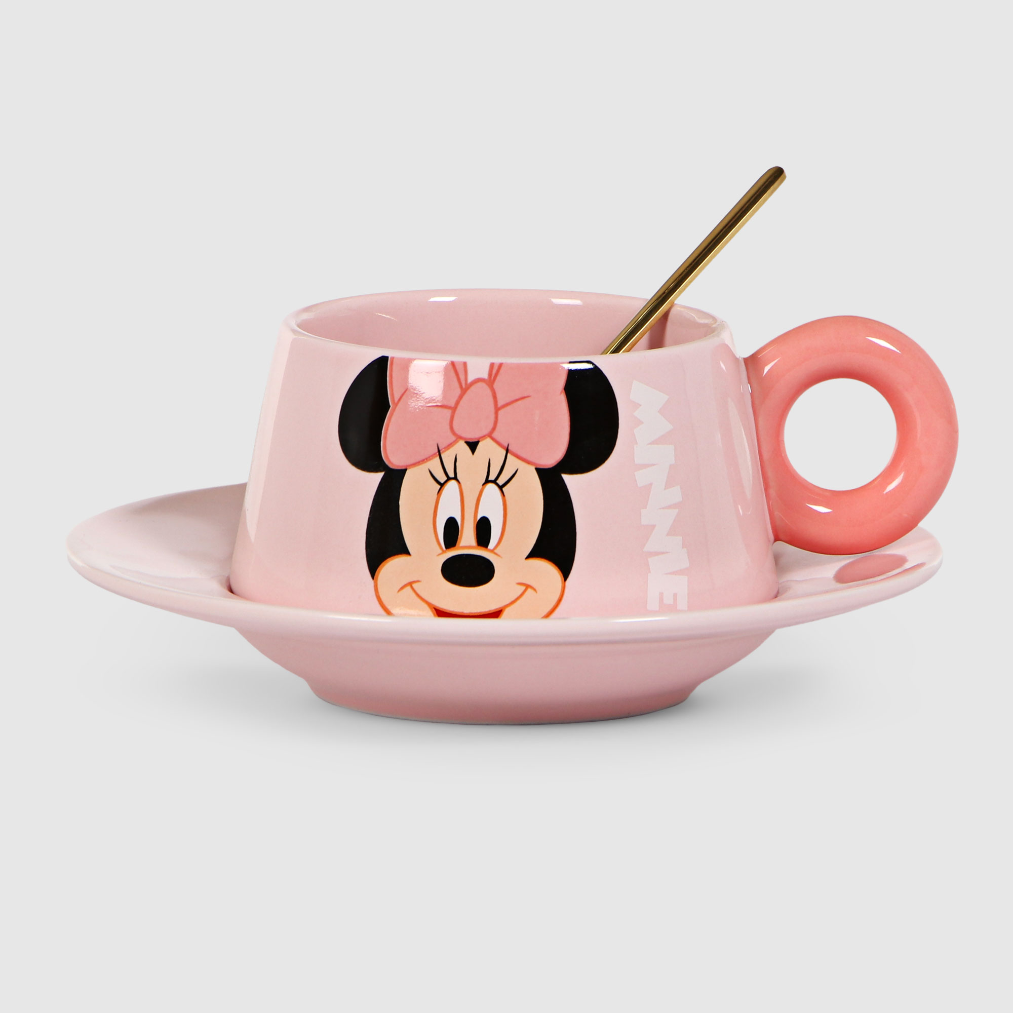 Набор посуды Disney Мини маус 3 предмета, цвет розовый - фото 1