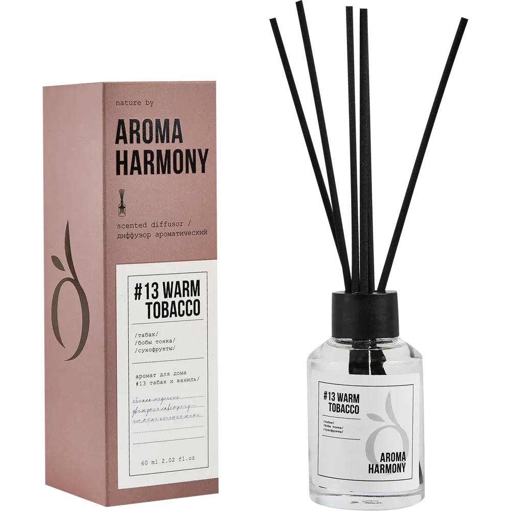 Диффузор ароматический Aroma Harmony 13 Warm tobacco 60 мл диффузор ароматический aroma diff 50 мл букет ов