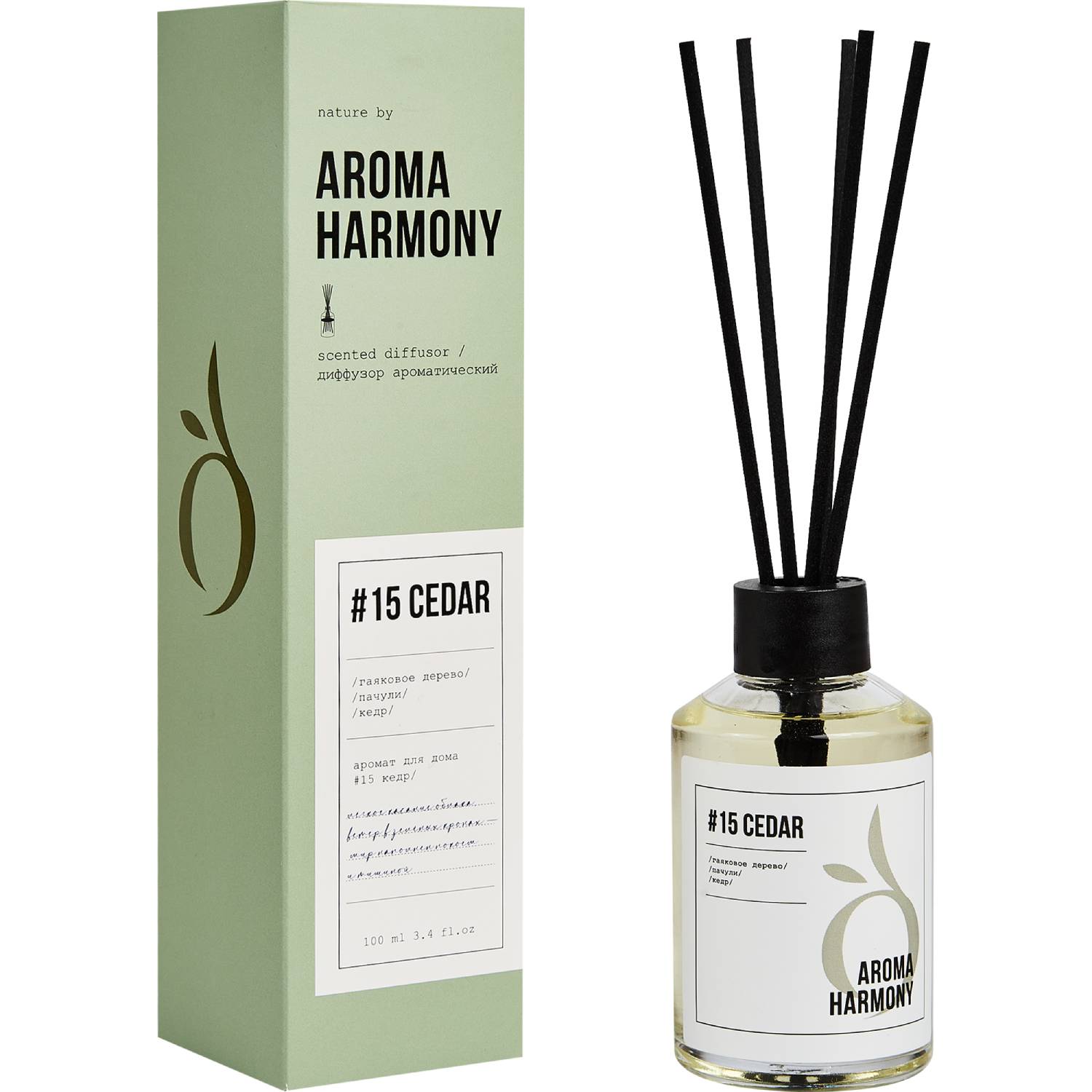 Диффузор ароматический Aroma Harmony 15 Cedar 100 мл диффузор ароматический aroma diff 50 мл букет ов
