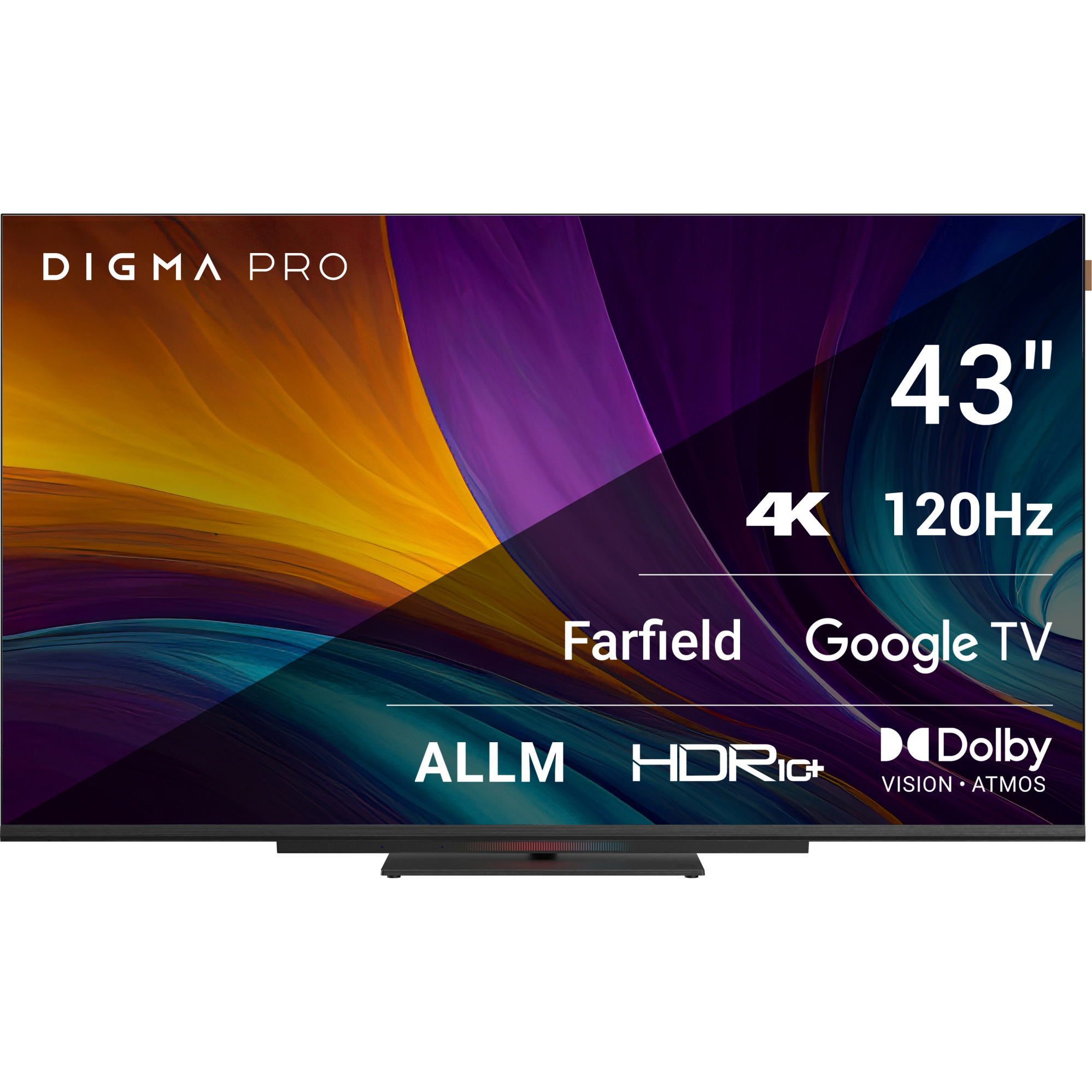 Телевизор Digma Pro 43 43C телевизор digma pro uhd 43c google tv frameless черный черный