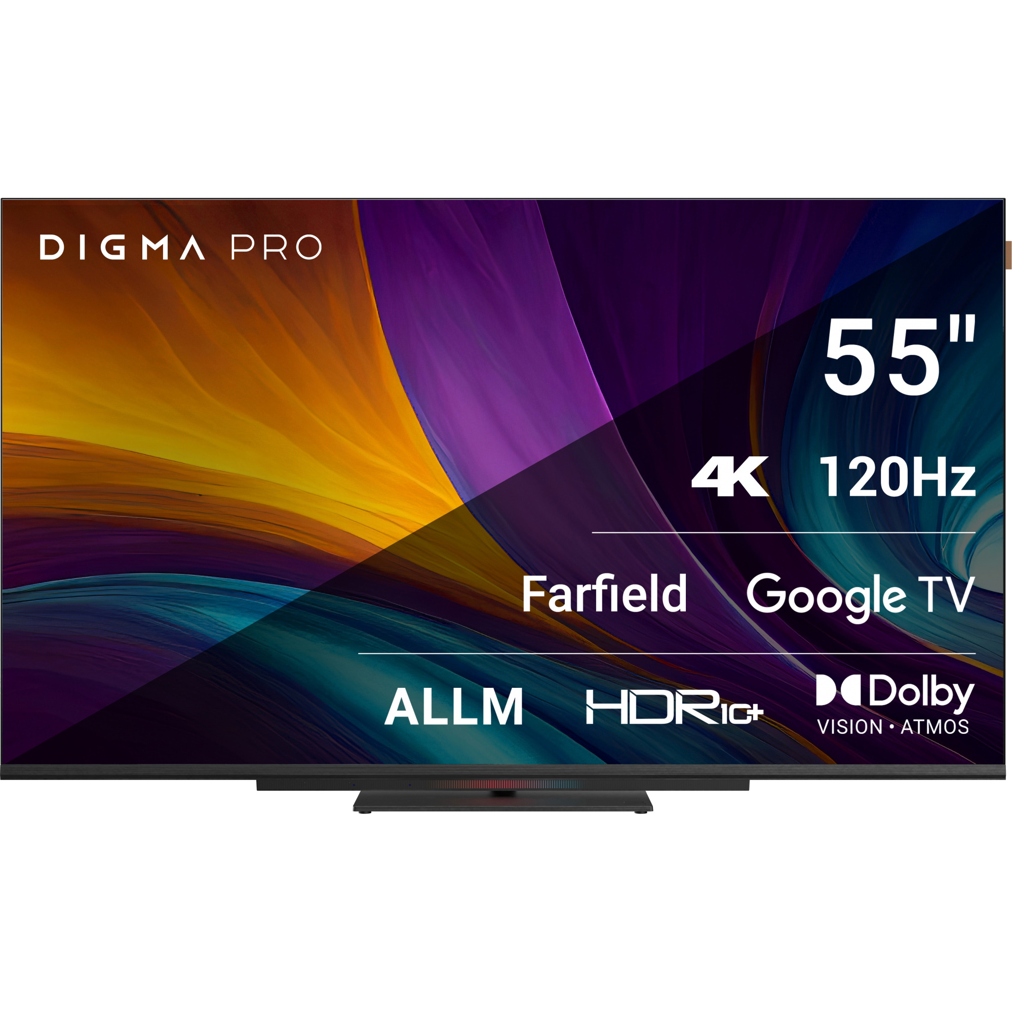телевизор digma pro google tv uhd 55c 55 led 4k ultra hd google tv черный Телевизор Digma Pro 55 55С