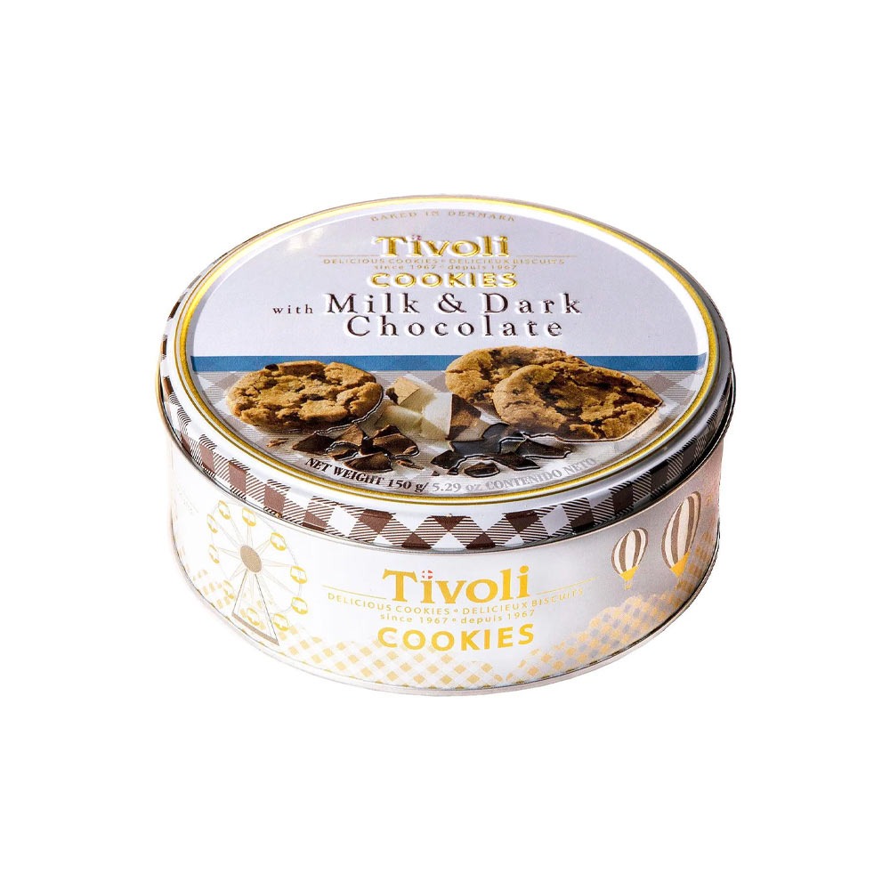 Печенье Jacobsens Tivoli c молочным и темным шоколадом 150 г