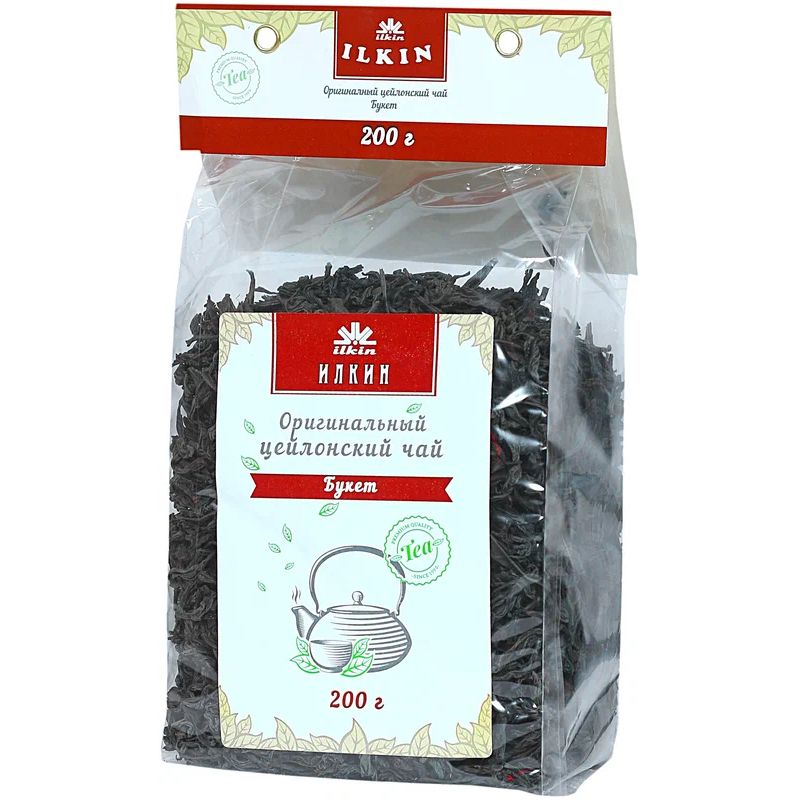 Чай черный Ilkin Цейлонский букет 200 г чай ahmad цейлонский 100 гр