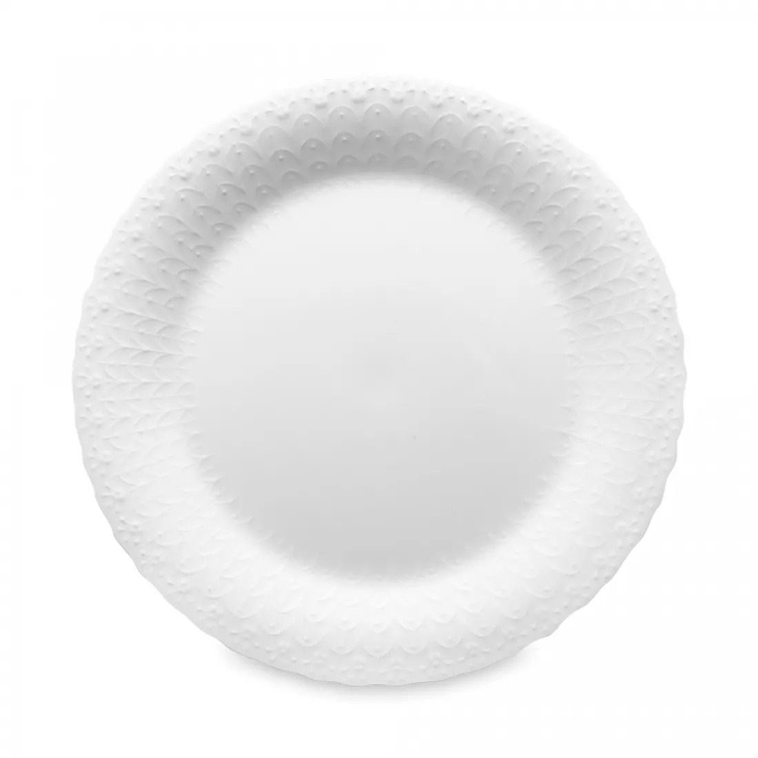 Тарелка обеденная Narumi Белый шелк 27 см, фарфор костяной тарелка обеденная narumi цветущая роза 27 см