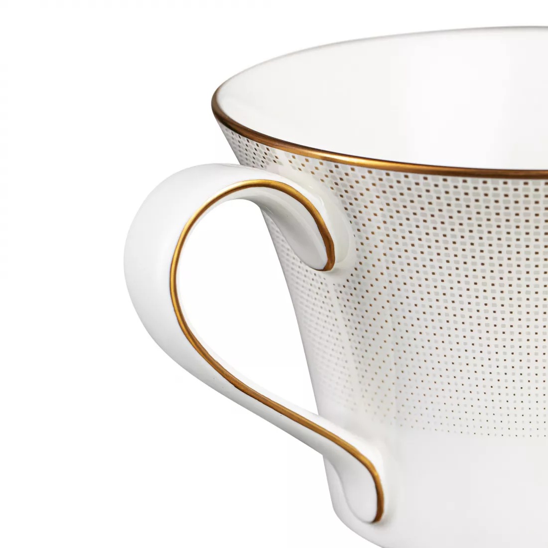 Чашка чайная с блюдцем Narumi Золотая паутина 270 мл, фарфор костяной, цвет белый - фото 3