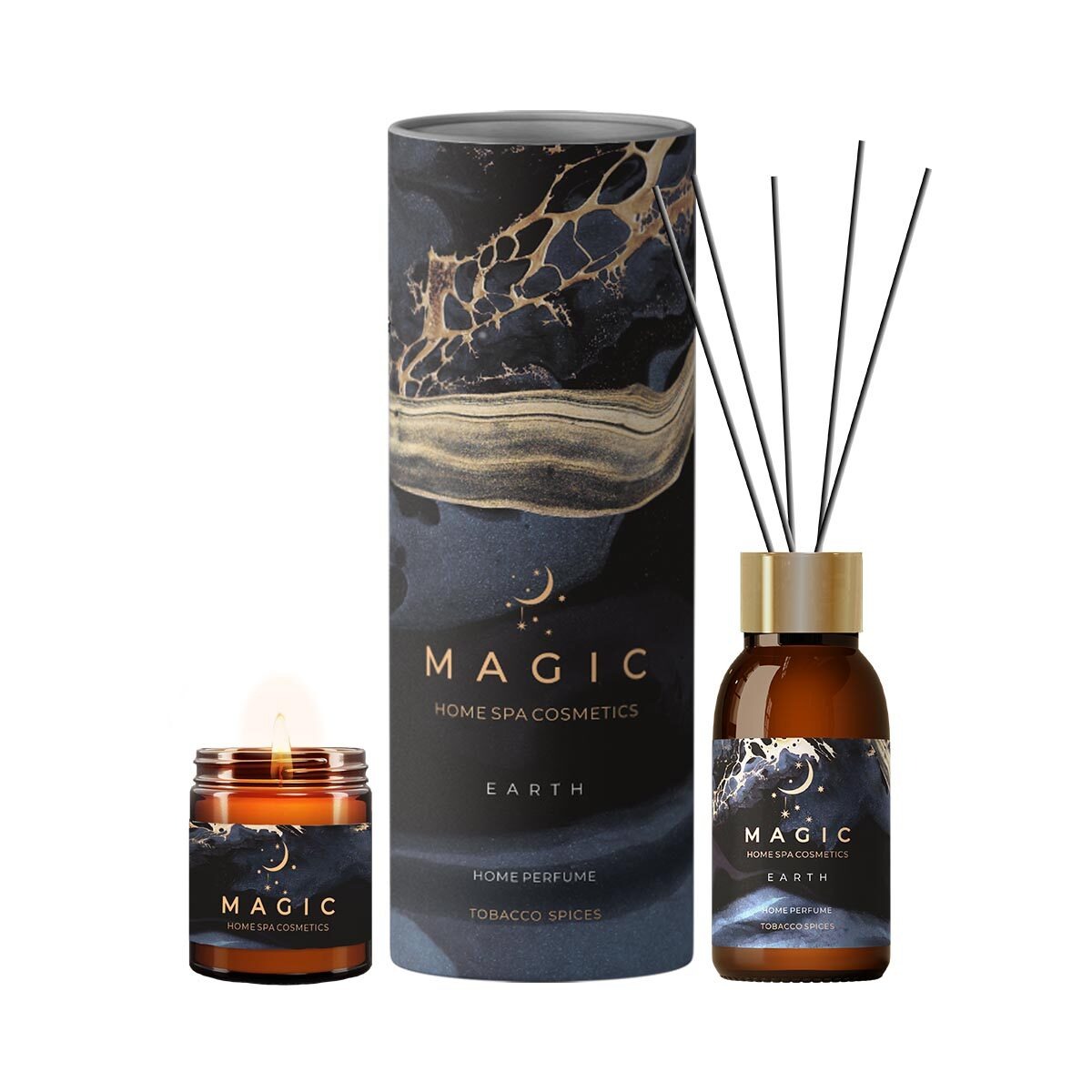 арома свеча magic 5 elements water incense patchouli 100 мл Арома набор-ритуал для интерьера Magic 5 Elements Earth