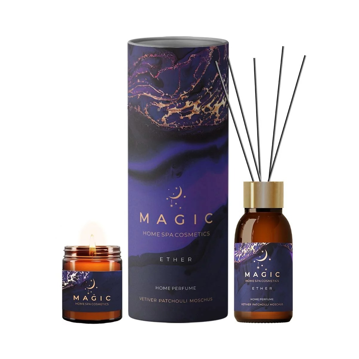 арома свеча magic 5 elements water incense patchouli 100 мл Арома набор-ритуал для интерьера Magic 5 Elements Ether