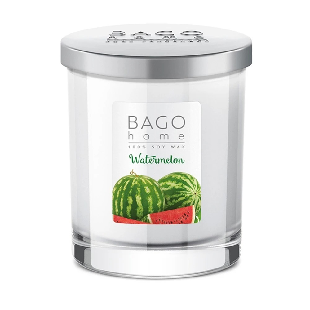 Свеча ароматическая в стекле BAGO home Арбуз 132 г аминокислоты vplab bcaa 2 1 1 арбуз 300 г