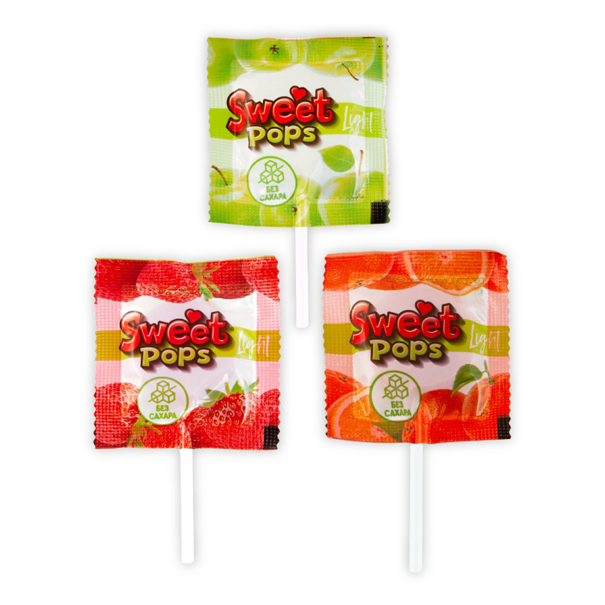 фото Карамель sweet pops light без сахара 10 г в ассортименте сладкая сказка