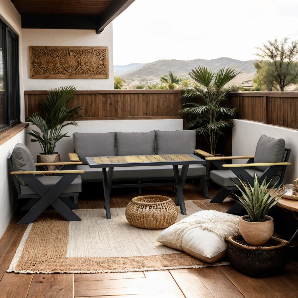 Комплект мебели Emek garden Toledo серый 4 предмета, цвет антрацитовый, размер 170х80х90 - фото 2