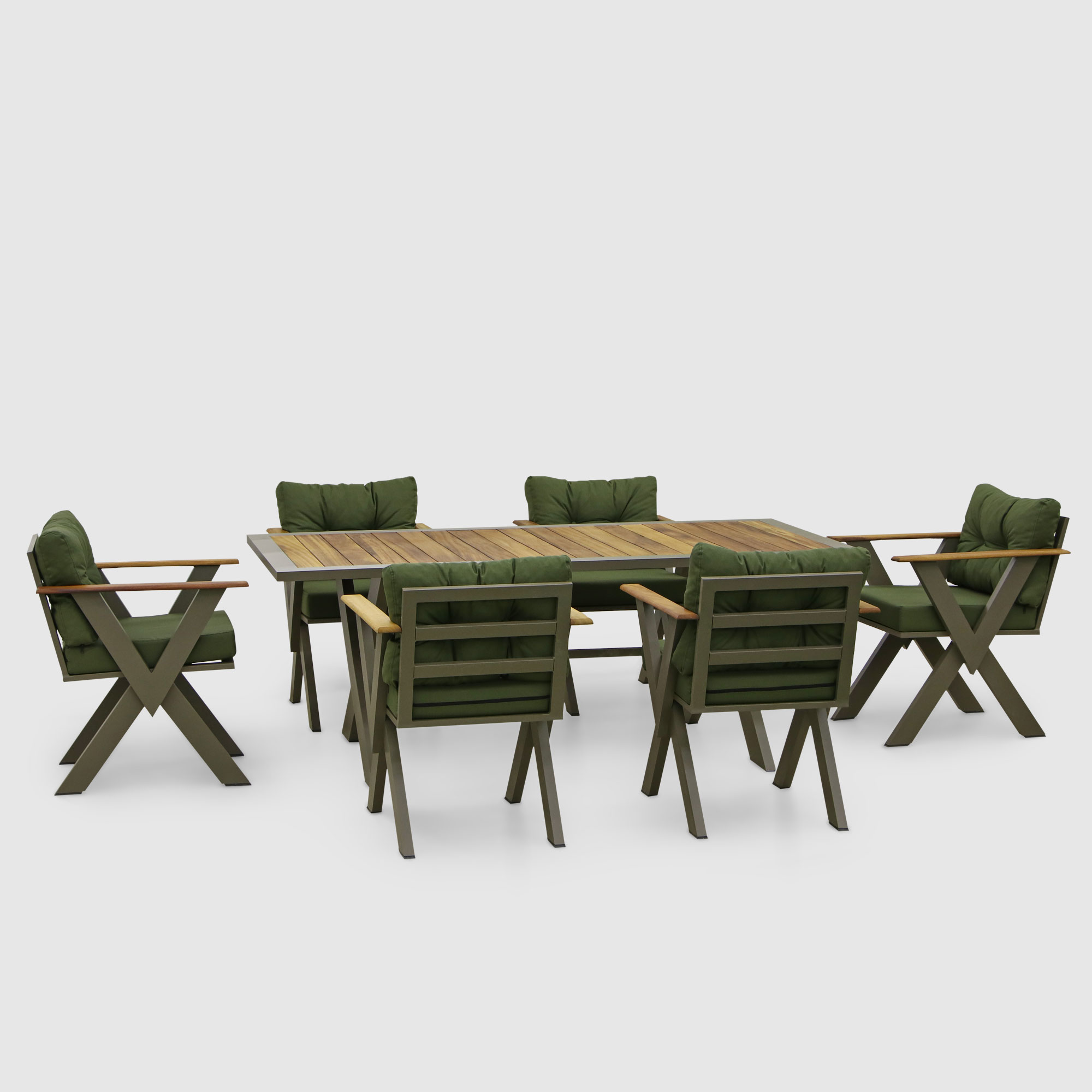 Комплект мебели Emek garden Toledo зеленый 7 предметов кресло подвесное emek garden nirvana 50х75х143 см