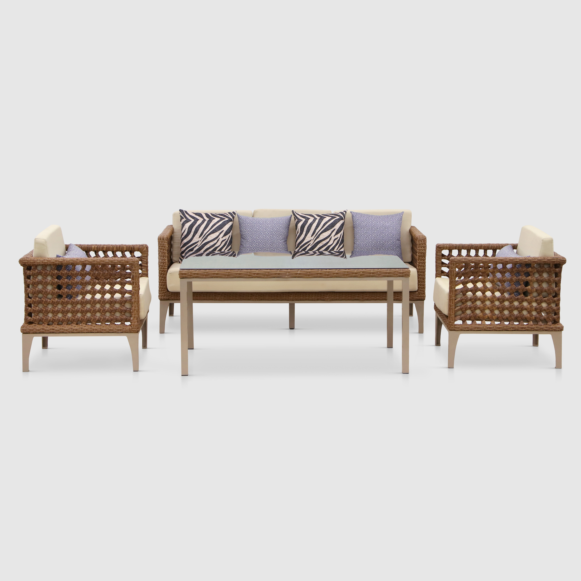 Комплект мебели Emek garden Merida 4 предмета, цвет бежевый, размер 191х70х70