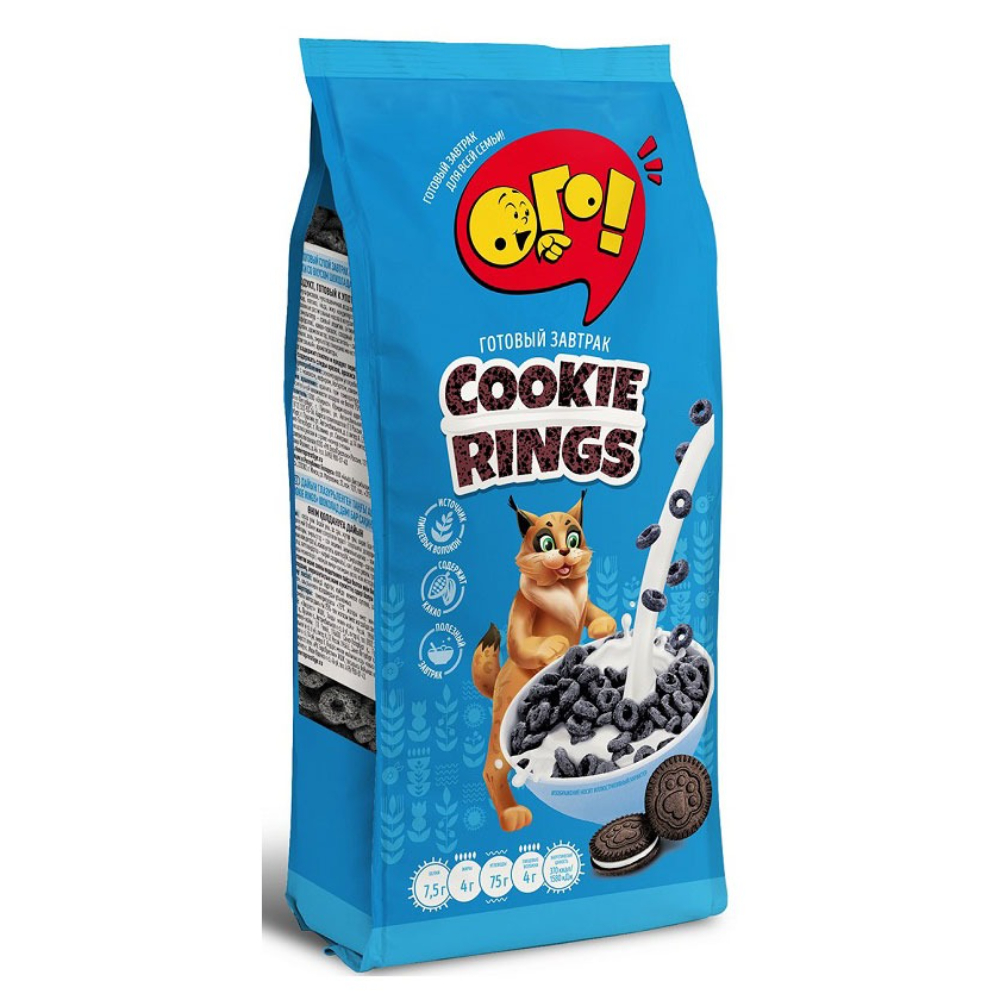 Завтрак ОГО Cookie rings готовый колечки 150 г 99₽