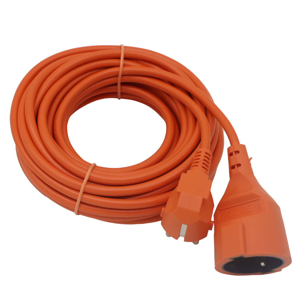 Удлинитель-шнур Tokov Electric 1 розетка 10 м с заземлением сечение 3х0,75 мм² с защитной крышкой, цвет оранжевый