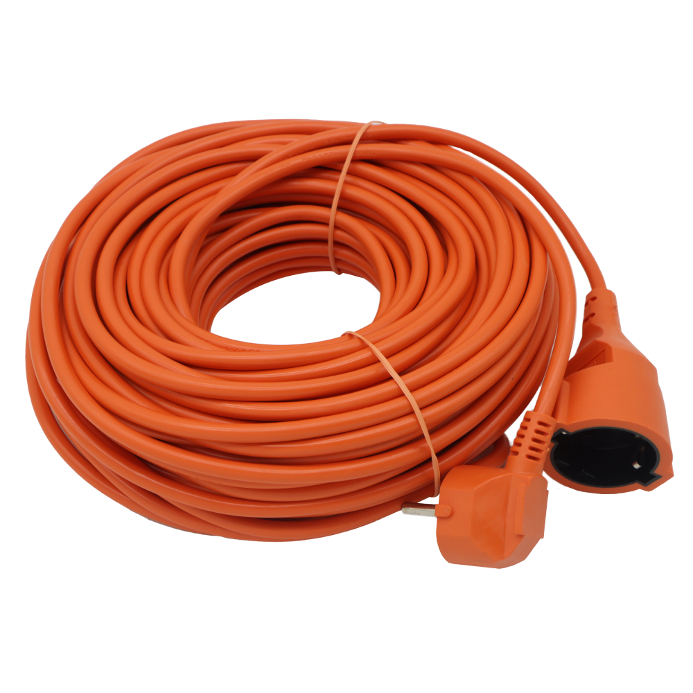 Удлинитель-шнур Tokov Electric 1 розетка 30 м с заземлением сечение 3х0,75 мм² с защитной крышкой, цвет оранжевый