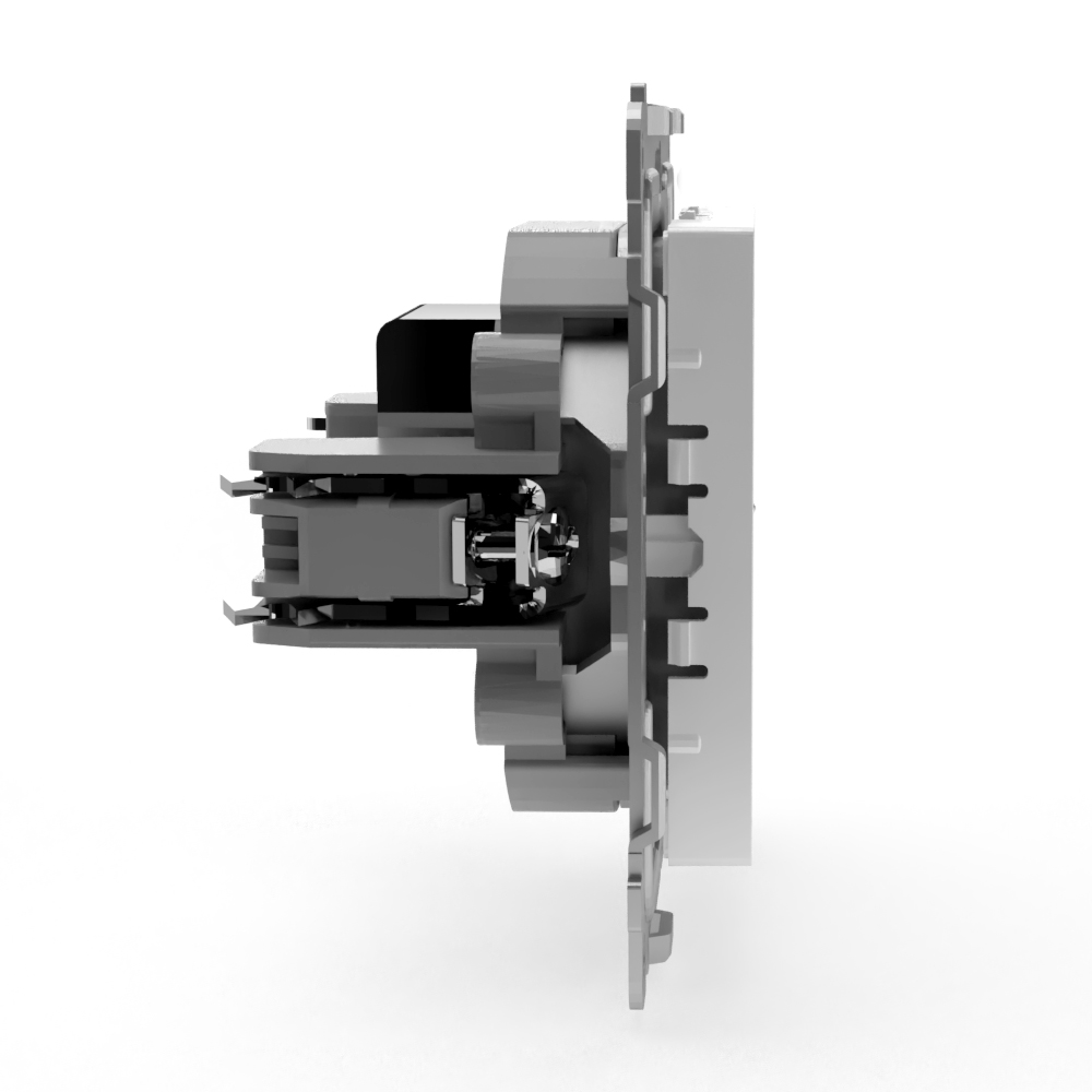 фото Розетка tv tokov electric pixel проходная 4db белая