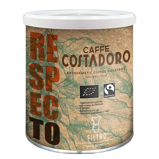 Кофе молотый Costadoro Respecto Filtro 250 г кофе lebo gold молотый 200 гр