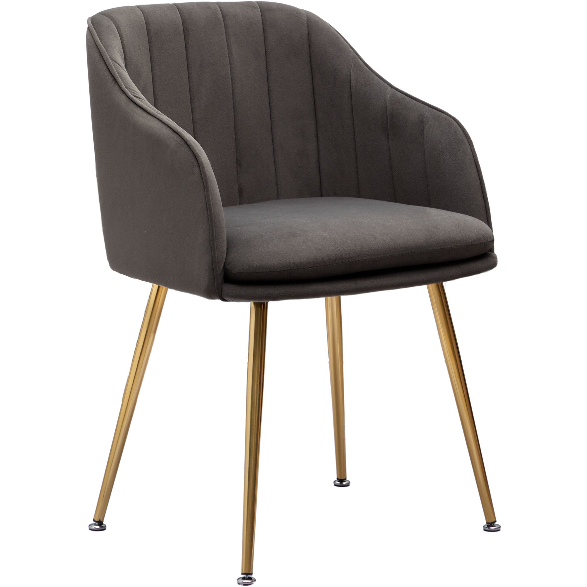 Кресло Glasar серо-коричневое 55х56х78 см столик glasar с белым мрамором 60х60х46 см