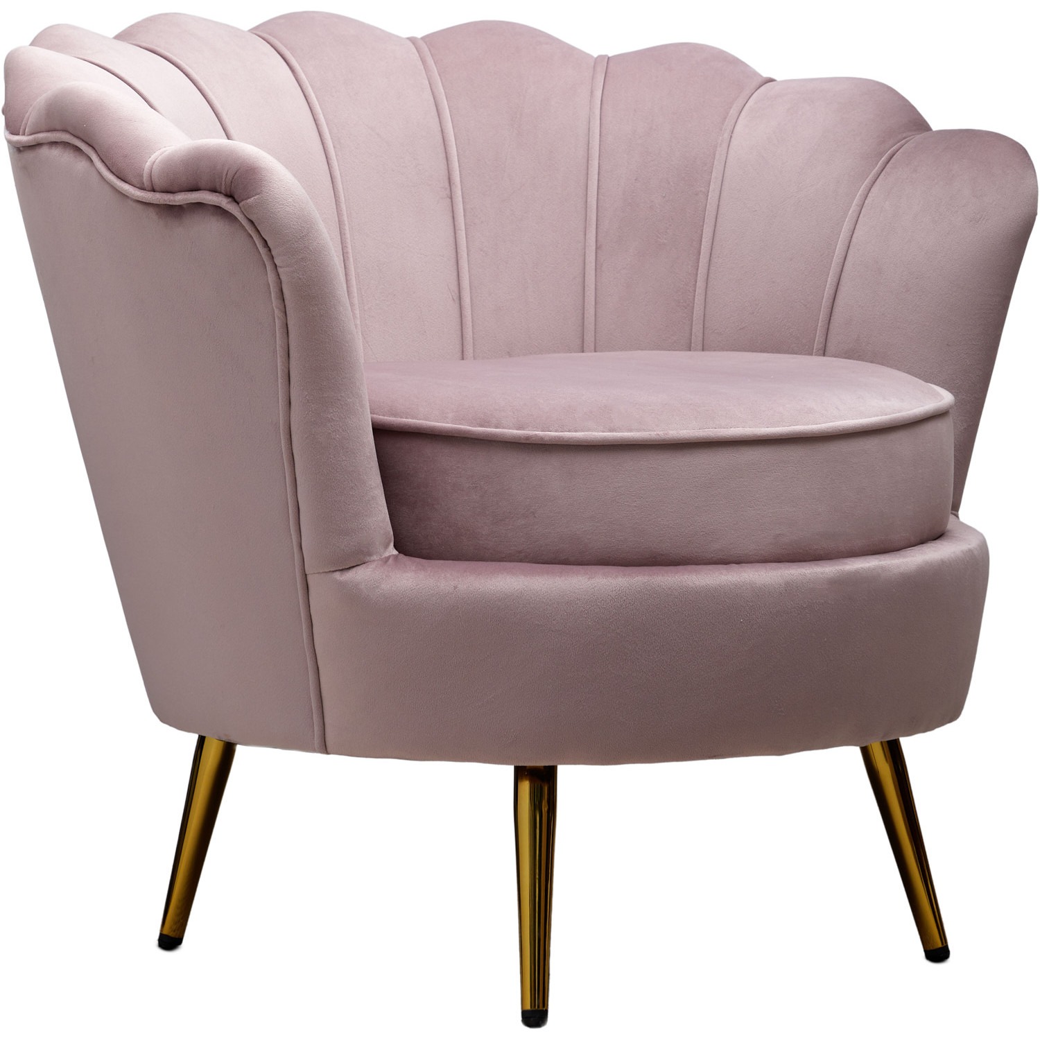 Кресло Glasar Флоренция розовое 78х77х65 см