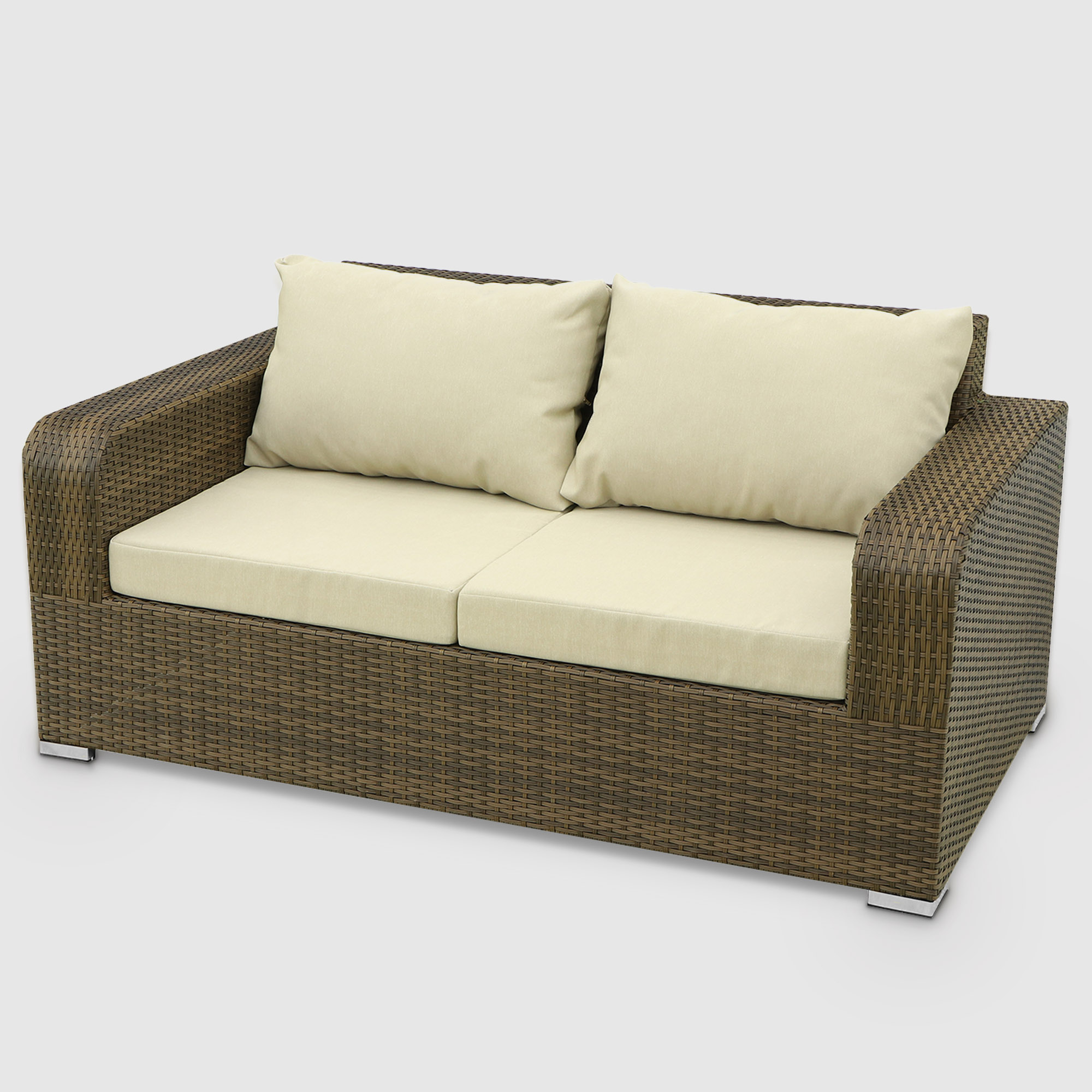 Комплект мебели Ns Rattan Ottavia коричневый с бежевым 8 предметов, цвет бежевый - фото 6