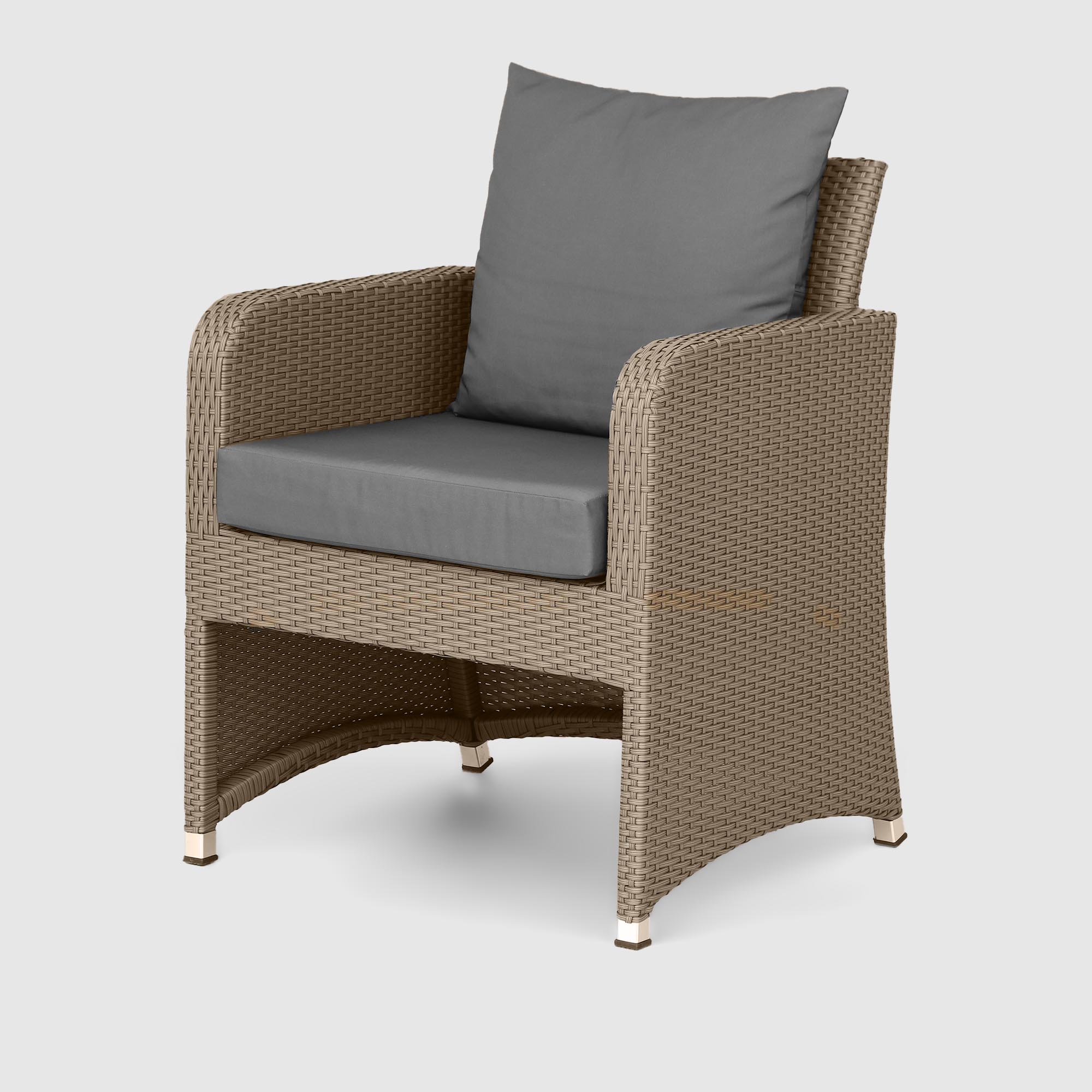 Комплект мебели NS Rattan LWS 21 коричневый с серым 3 предмета, цвет светло-коричневый, размер 220х75х75 - фото 2
