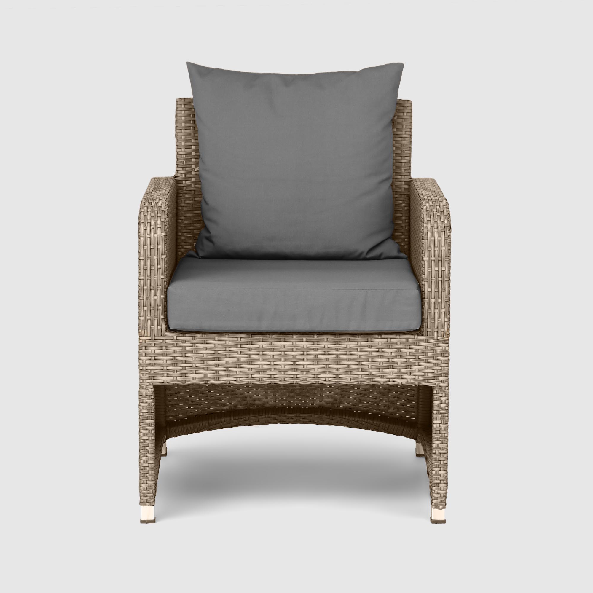 Комплект мебели NS Rattan LWS 21 коричневый с серым 3 предмета, цвет светло-коричневый, размер 220х75х75 - фото 3