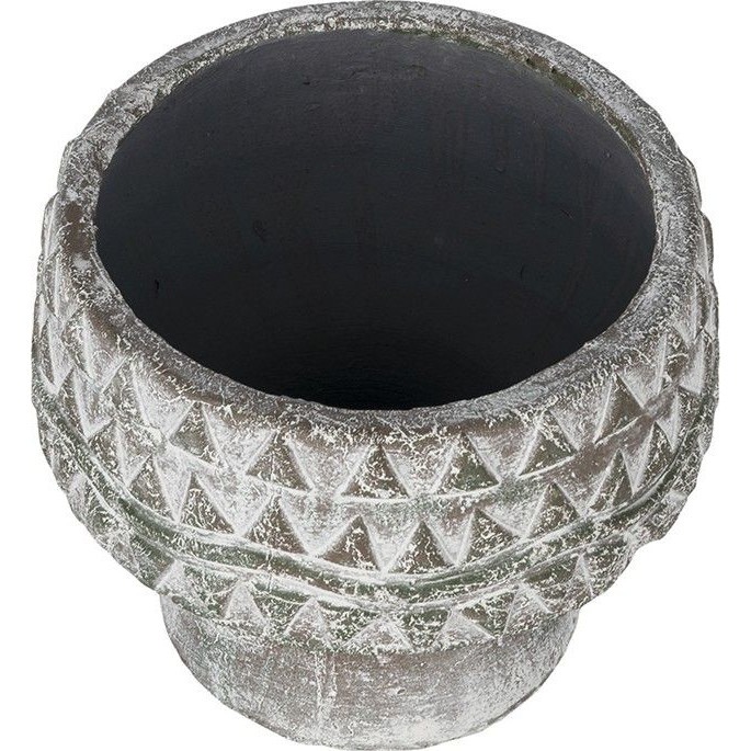 Кашпо декоративное Glasar 20х20х17 см, цвет серый - фото 2