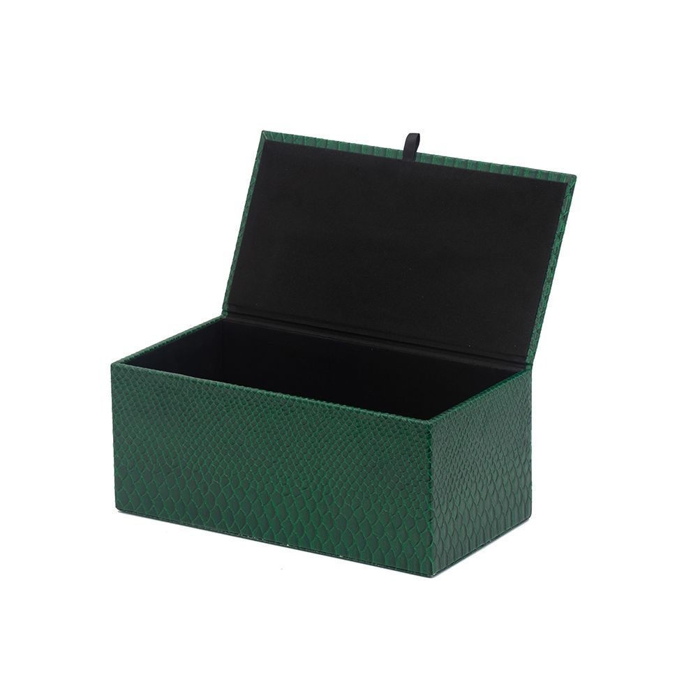 Коробка для салфеток Glasar зеленая 27х14х11 см, цвет зеленый - фото 3