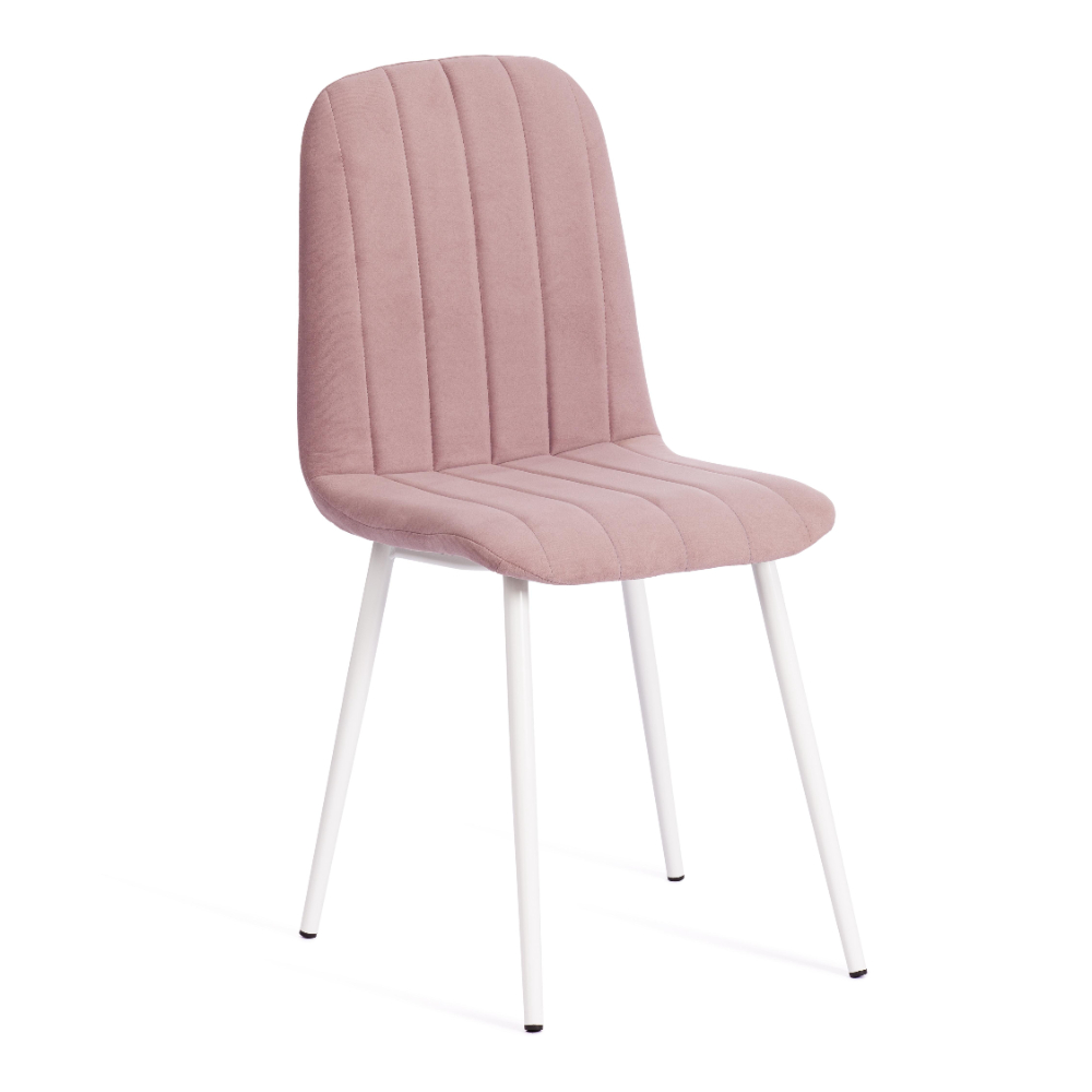 Стул ТС велюр пыльно-розовый с белым 46х52х88 см барный стул джанго пыльно розовый велюр