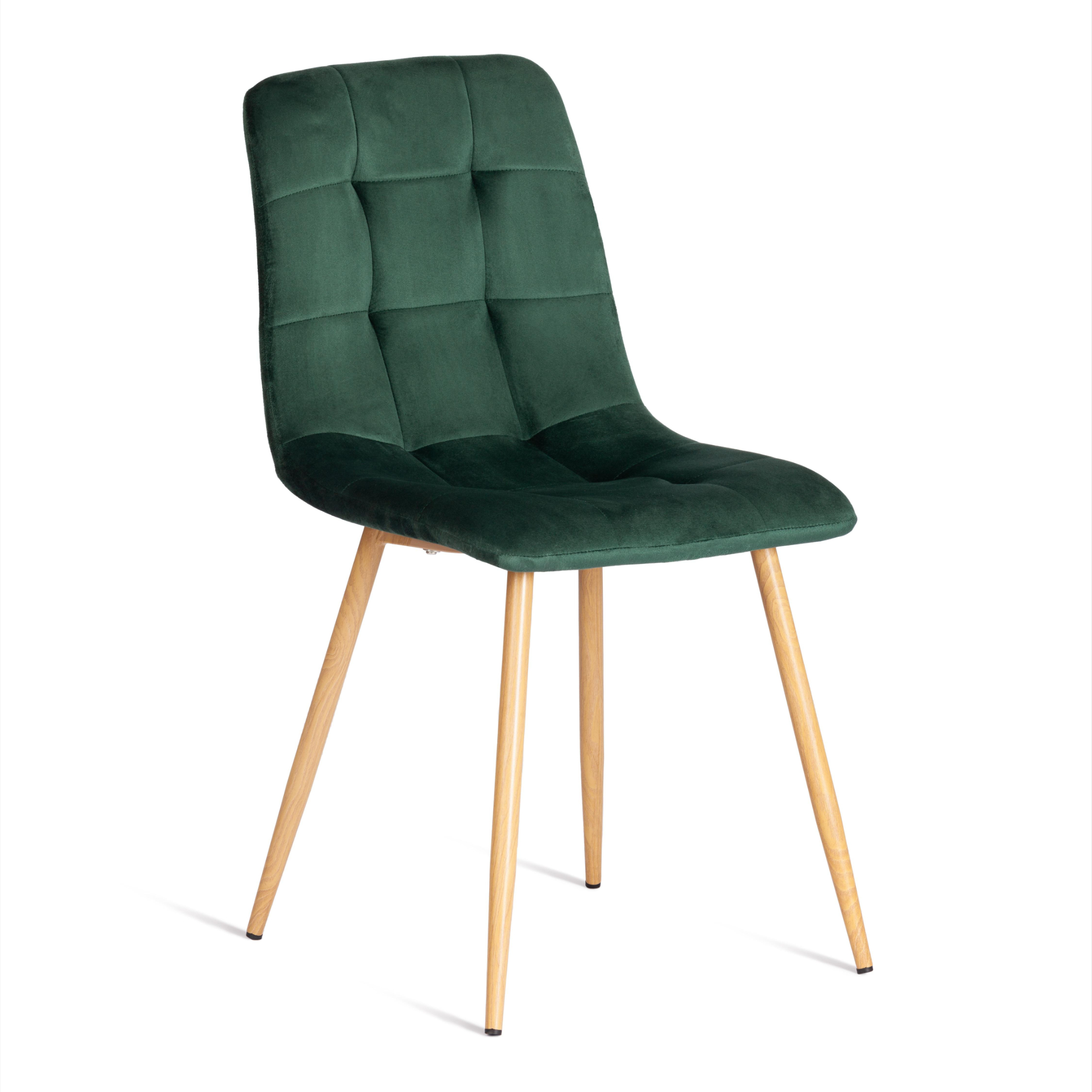 Стул ТС Chilly темно-зеленый вельвет и металл 44,5х52,5х86 см стул для кухни chilly рогожка голубой ножки белые комплект 4 стула