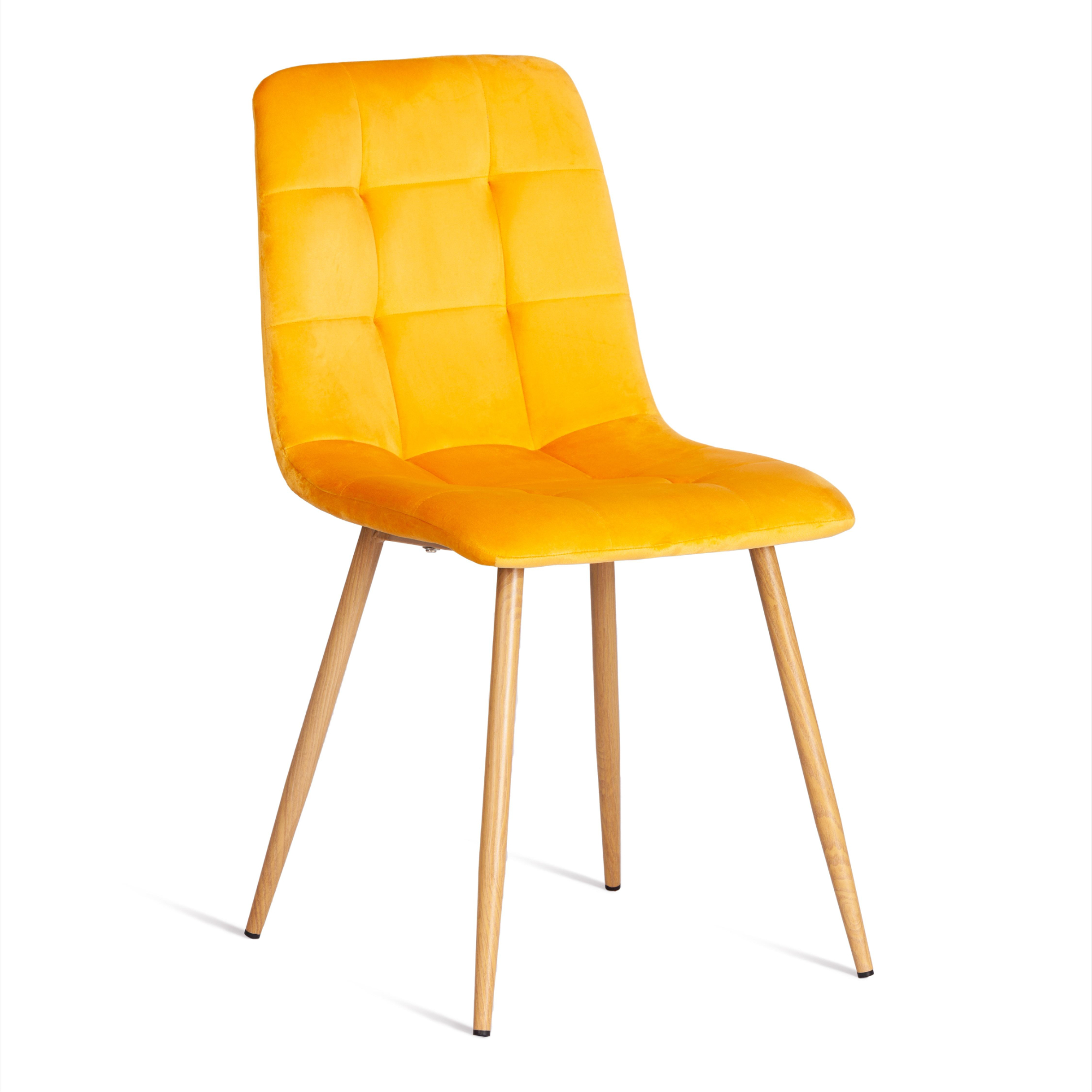 Стул ТС Chilly желтый вельвет и металл 44,5х52,5х86 см стул для кухни chilly рогожка голубой ножки белые комплект 4 стула