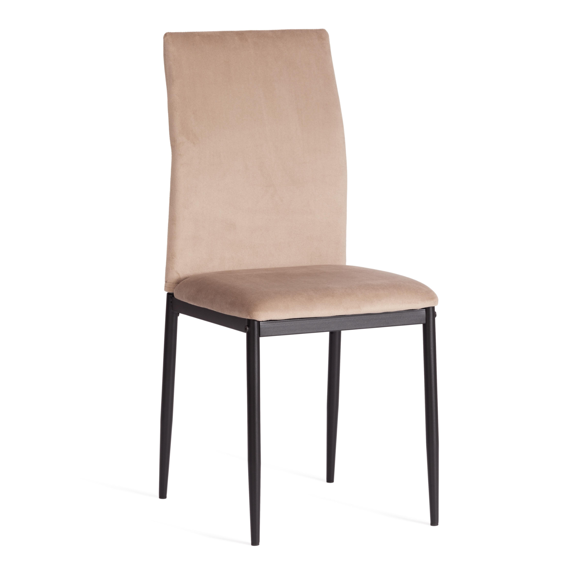 Стул ТС Capri бежевый вельвет 49,5х41х93,5 см нордический минималистичный дизайнерский офисный стул joylive для спальни кабинета современный креативный пластиковый стул спинка сетчаты