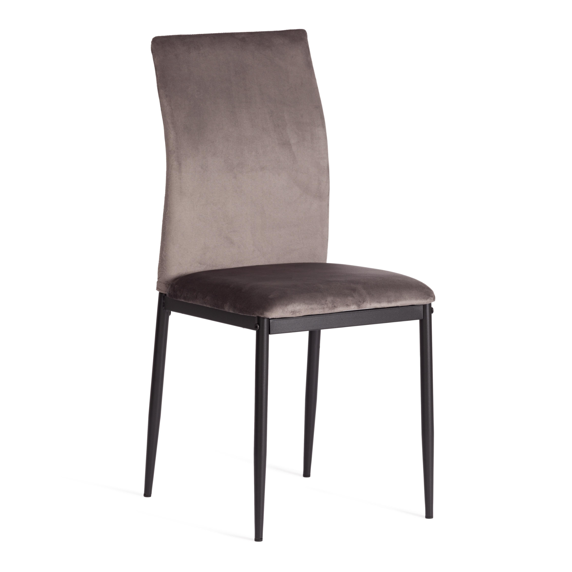 Стул ТС Capri темно-серый вельвет 49,5х41х93,5 см повседневное компьютерное кресло вращающийся стул с подъемником для дома и квартиры для обучения и офиса современная простота