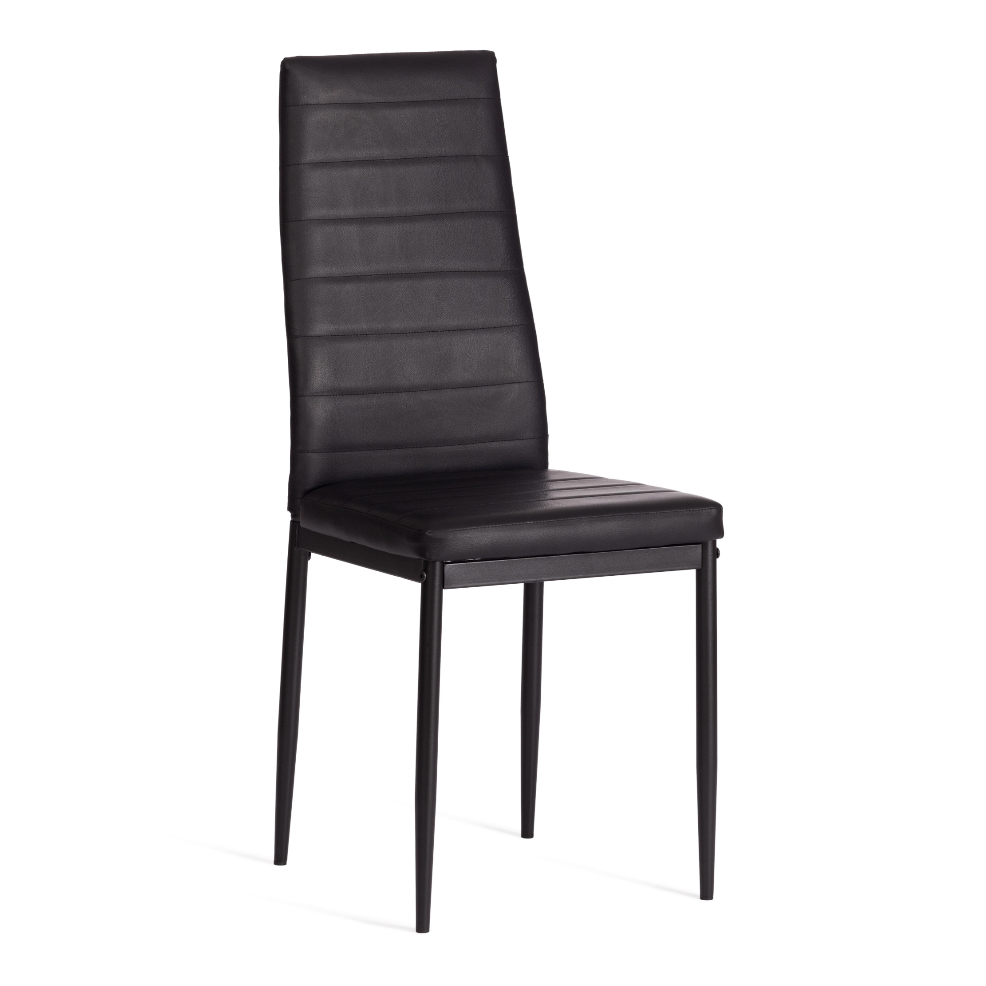 стул пластиковый усиленный стекловолокном для дома и спальни кабинета гостиной комбинированный стол и стул маленький низкий стул для ры Стул ТС Easy экокожа с металлом черный 49х41х98 см