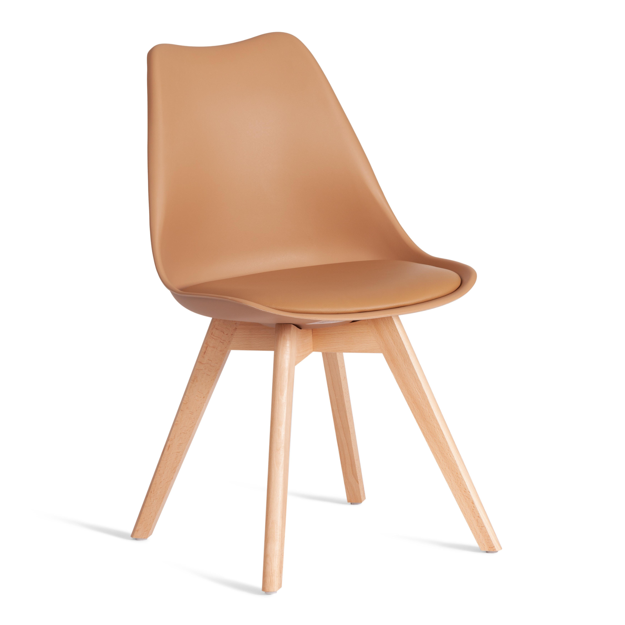 стул для кухни harbour пластик серый ножки дерево Стул ТС Tulip бежевый экокожа и бук 47,5x55x80 см