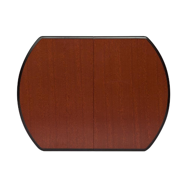 Стол раскладной ТС Modena дерево гевея/мдф коричневый 100+29х75х75 см, цвет темное дерево - фото 5