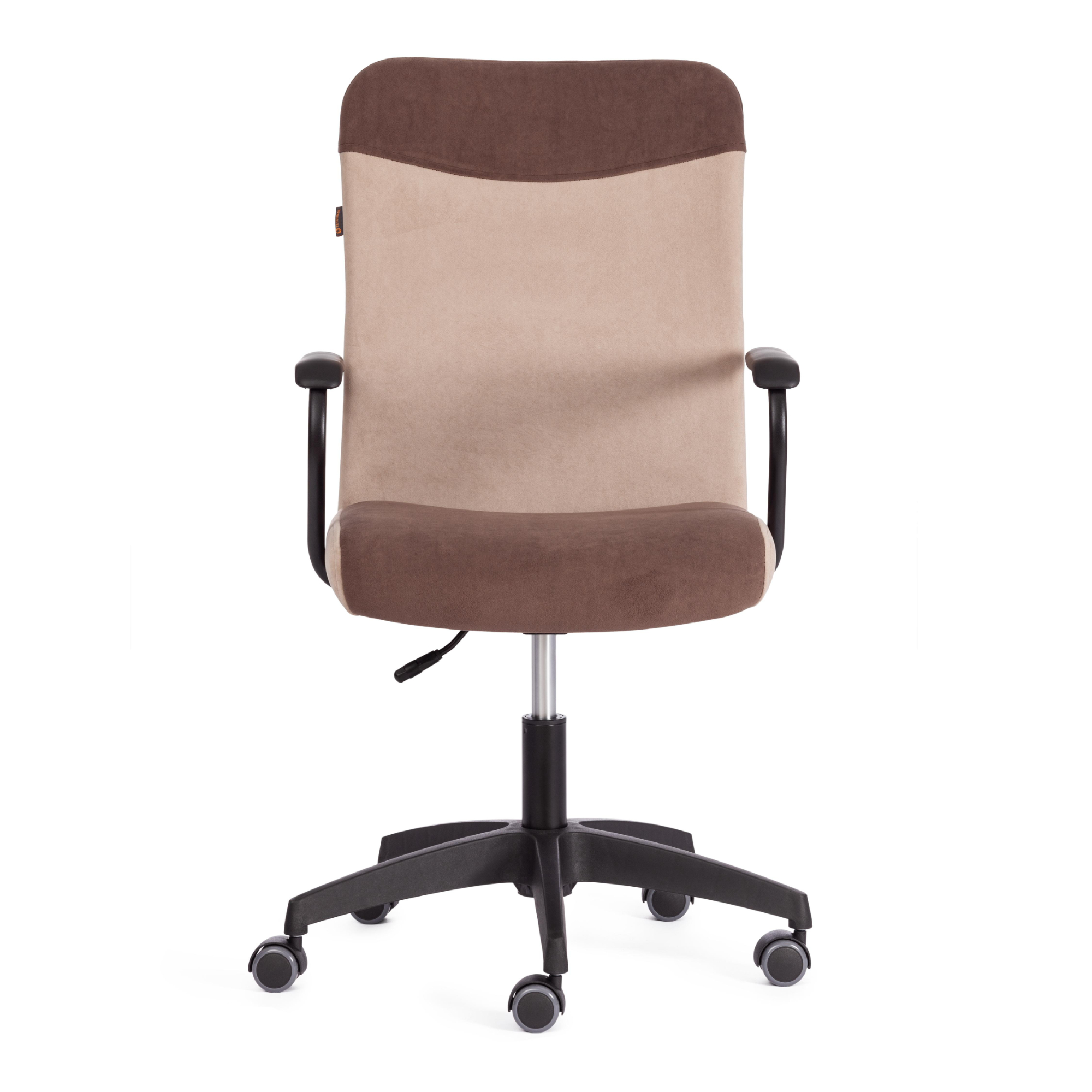 Кресло ТС Fly флок 6/7 коричневое с бежевым, цвет черный - фото 3