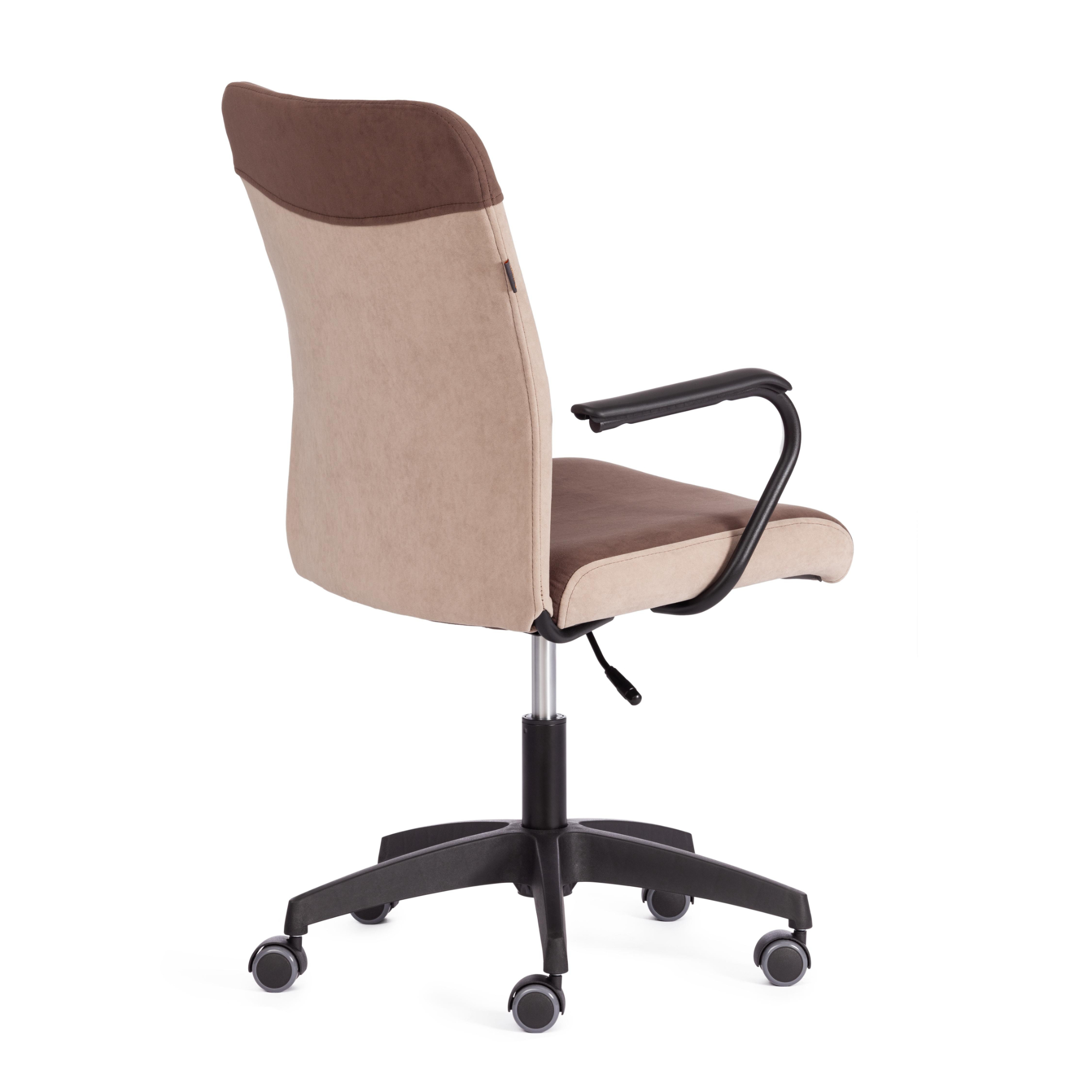 Кресло ТС Fly флок 6/7 коричневое с бежевым, цвет черный - фото 5