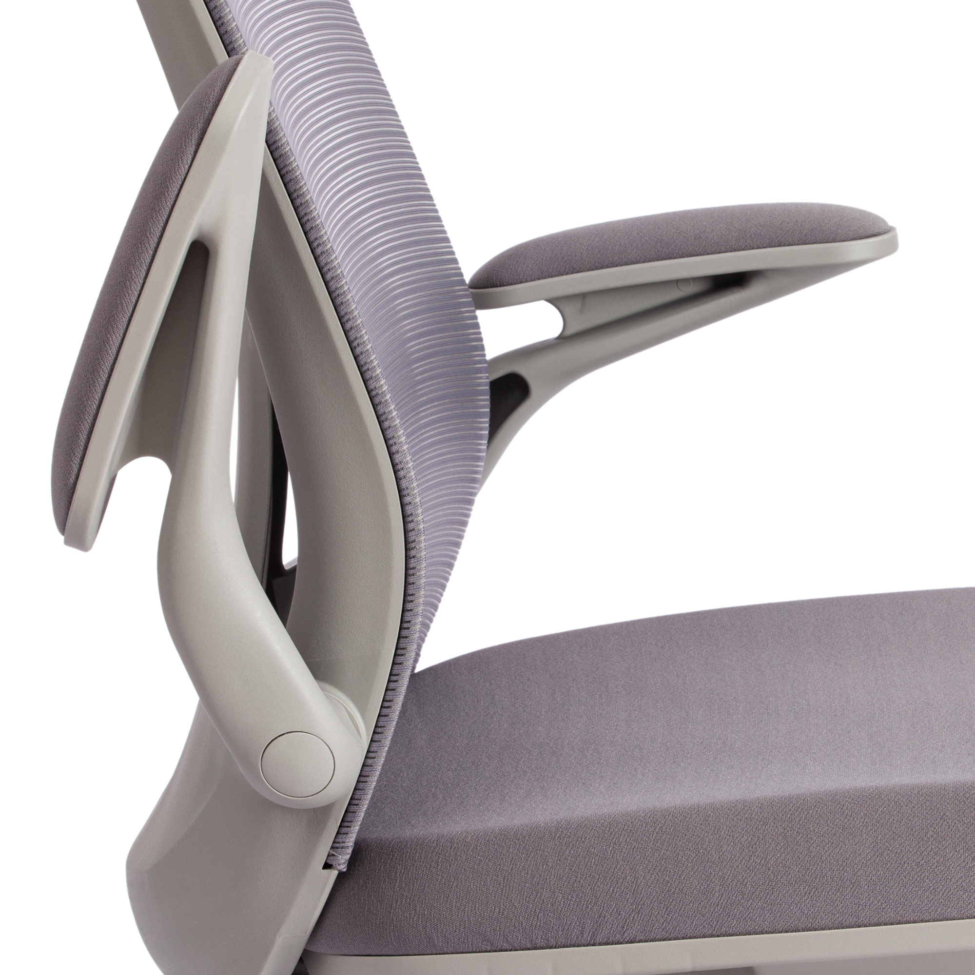 Кресло ТС Mesh 10 тканевое серое, цвет светло-серый - фото 11