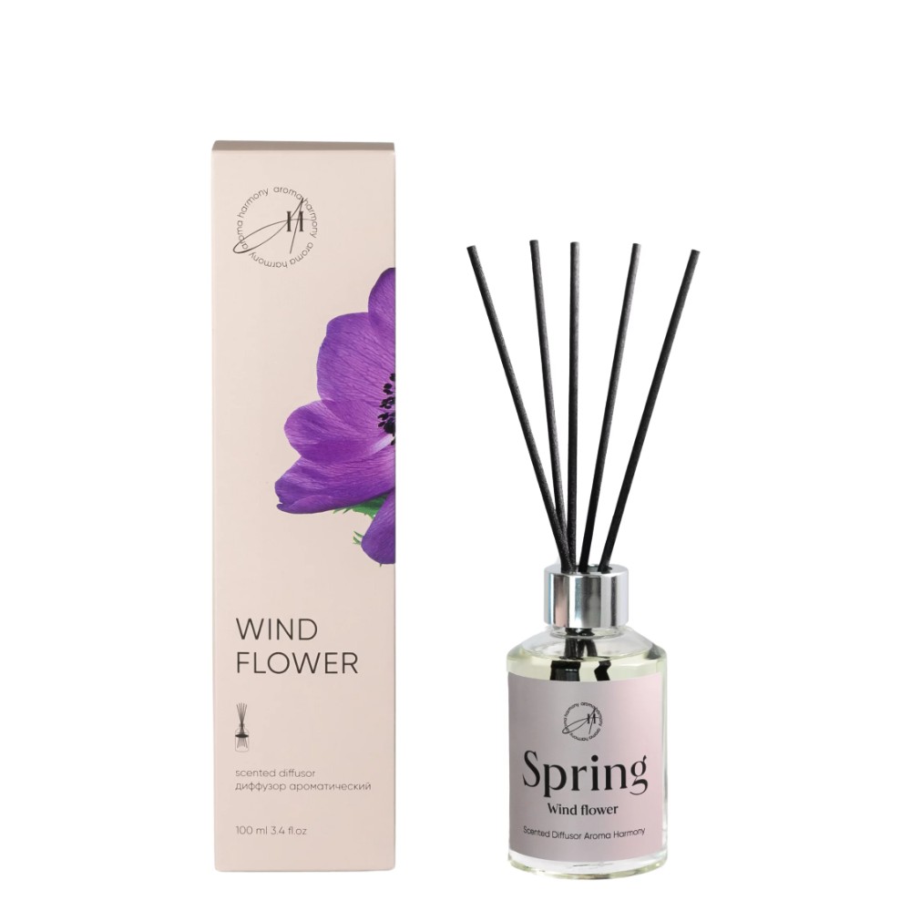Диффузор ароматический Aroma Harmony Wind flower весна 100 мл цена и фото