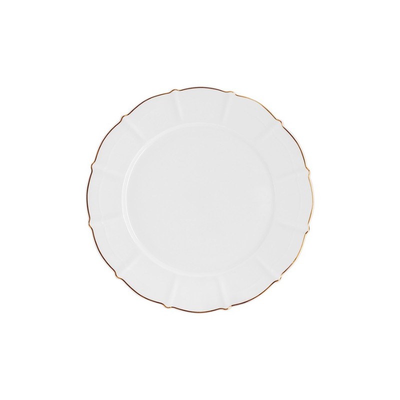 Тарелка закусочная Anna Lafarg Лотос 21,5 см, цвет белый - фото 1