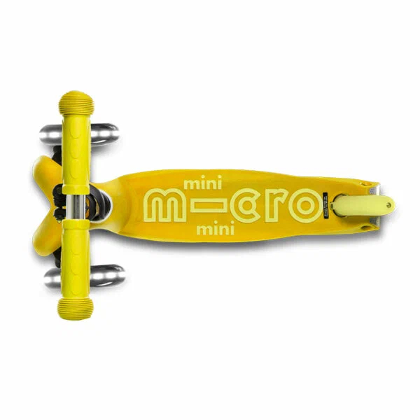 Самокат Mini Micro Deluxe LED Желтый - фото 3