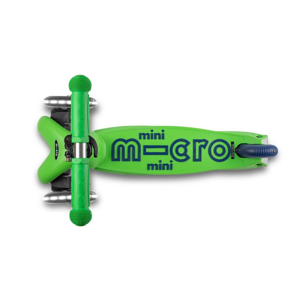 Самокат Mini Micro Deluxe LED Зеленый/Синий - фото 4